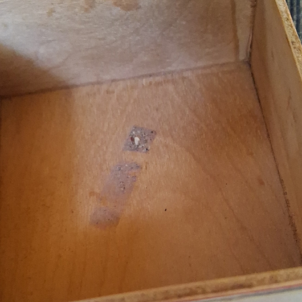 Hand-Painted Wooden Trinket Box with Equestrian Motif Vintage - Picture 4 of 7